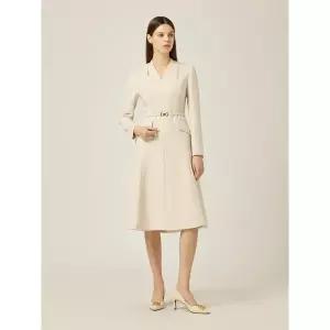 [모조에스핀]플레어 노카라 원피스 J243MSE016_DG