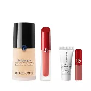 [아르마니 뷰티](강남점)[스페셜] 디자이너 글로우 파운데이션 & 립 마에스트로 사틴 세트