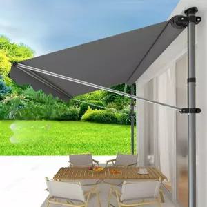 벽부형 어닝 테라스 가림막 기둥 어닝 차양막 상가