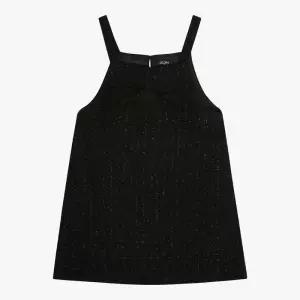 블랙 트위드 미니 원피스_EDOW23804 (39638177)