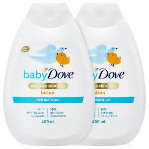 도브 유아 바디로션 2종 400ml 2개+비누 2개 고보습 어린이 키즈 로션