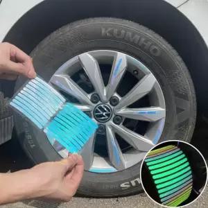 자동차 자전거 타이어 야광 스티커 안전 야간 휠 반사 (WFJUXMI)