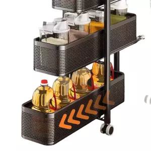 서랍형 스낵바 틈새 바퀴 3단 블랙 수납장 문뒤수납 그레이