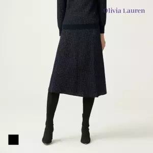 [올리비아로렌] 메탈 믹스 스커트_VORDKXWA151