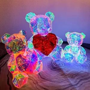 곰돌이 은하수 프리즘 무드등 오로라 LED 셀프조립 에펠탑 선물상자 프리즘베어 무드등 미포함