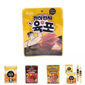 진주 천하장사 육포 (갈릭 돈육) 15g(1 5박 10개입) 26.07.07/유아/아동/주방/식당/운동회/야유회/소풍