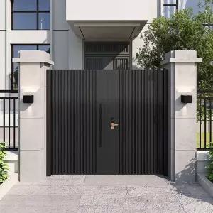 대문 우드 전원주택 개인 대문 나무문 인테리어