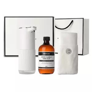 웰세스 WG-102BT 버블 손세정제 자동 디스펜서 1개 + 버블 핸드워시 리필 1개 (500ml) + 핸드타올 1개