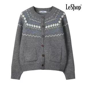 [르샵] 윈터 노르딕 버튼 니트 가디건 (BP9KC022A)
