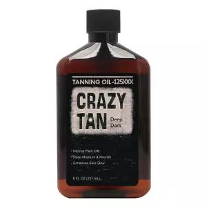 크레이지탄 태닝 오일 125xx 8온스 딥 다크 내추럴 u2013 신선한 시트러스 향 미국산