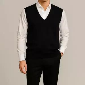 [폴라츠옴므]ELLE ecole엘르 울 블렌디드 남녀공용 조끼 학생 성인 단체 유니폼85-120