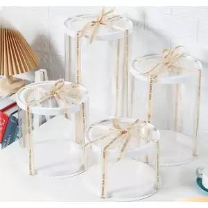 투명 케이크 포장 둥근 상자 용기 디저트 케익 생일 박스