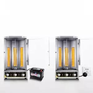 케밥 기계 상업용 바베큐 구이 스틸 터키 자동 꼬치 그릴