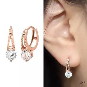 링 14k 큐빅 데일리 꽃 컷팅 리본 골드 진 (WFJ59YP)