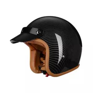 바이크 오토바이 반모헬맷 508 빈티지 스타일 3/4 제트 헬멧 DOT 인증 합성 가죽 헤드웨어 라이더용