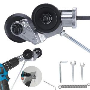 전기 드릴 판 커터 어태치먼트 양방향 프리 커팅 도구 철 금속 시트 펀치 가위