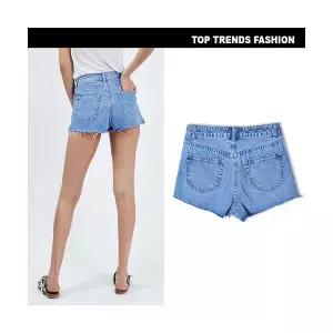 어밴저스 여자 키작녀 청반바지 반바지 자수 슬림 옆트임 데님 핫팬츠 꾹4