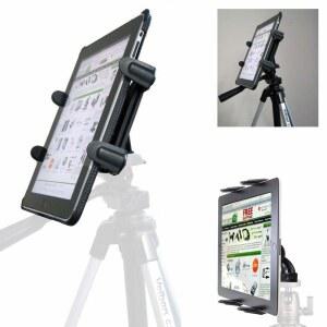 [미국배송] CHARGECITY 무진동 360 조정 삼각대 마운트 1/420 어댑터 애플호환 아이패드호환 PRO AIR MINI 삼성제품호환 표면 712인치 태블릿용 HDX 잠금 홀더(모든 케이스에 적합)