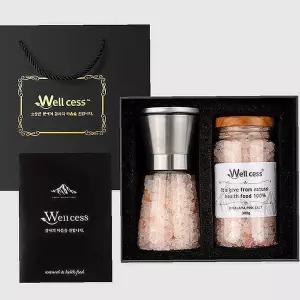 2종 선물세트 쇼핑백포함 핑크소금jkl672