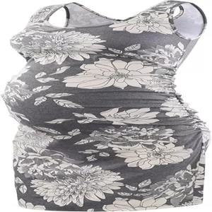 리우앤쿠 여성용 임부용 민소매 탱크 드레스 사이드 루칭 바디콘 데일리 착용 또는 베이비 샤워용