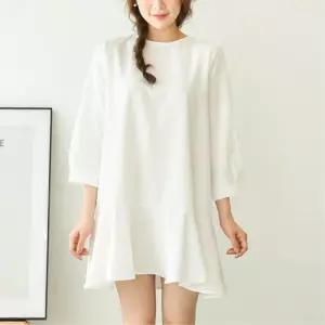 여신 하객 데이트룩 플레어 프릴 루즈핏 벨트 원피스 스타일링 가을룩