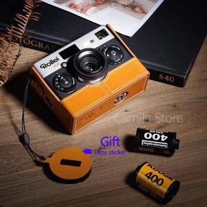 수제 사진 카메라  소가죽 가방 바디 박스 케이스 Rollei 35AF 35 af 필름 보호 슬리브 베이스