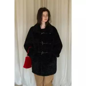 뽀글이 퍼코트 테디 부클 에코 외투 에코퍼 페이크퍼