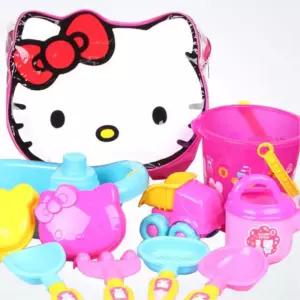 헬로키티 모래놀이 양동이 비닐가방세트 장난감 아동발달
