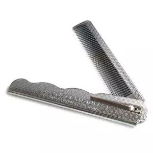 칠성 접이식 신사빗(007-3 실버)휴대용 머리빗 헤어 빗 신사빗 접이식 휴대용