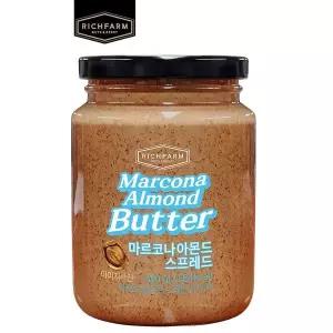 리치팜너트 마르코나아몬드스프레드 400g 1통 아몬드버터 넛버터 아침식사 브런치 잼