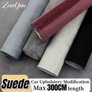 인조가죽시트지 가죽 수선패치  자동차 지붕 실내 장식 개조용 자가 접착 스웨이드 원단 랩 롤 수리 인테리