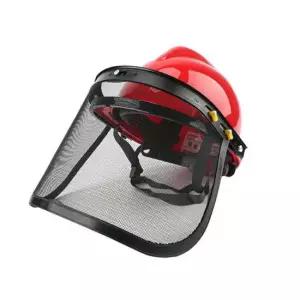 예초 작업 안전보호구 안면보호장비 헬맷형 철망 마스 벌초작업 예초작업 예초기 벌초마스크