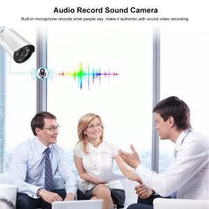 CCTV 가디난 슈퍼 HD 4K 8MP POE 모듈 오디오 마이크 IP 카메라 실외 IR 야간 투시 CCTV 감시