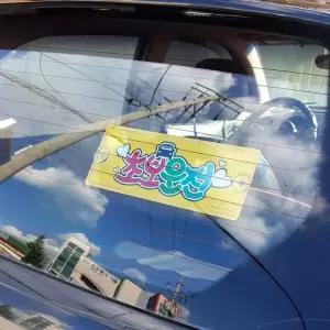 초보 운전 표지판 흡착 부착식 차량 외부 자석 안전 운행 경고 스티커