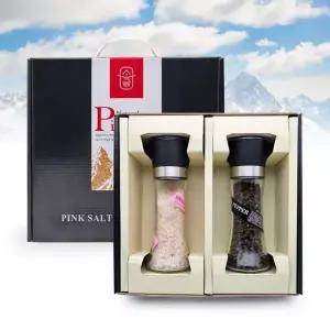 그라인더 선물세트 2종 히말라야 통후추 핑크소금