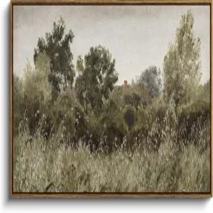 인심지 초대형 액자 빈티지 월 아트 거실 시골 농가 장식 초원 풍경화 캔버스 프린트 침대 위 침실용