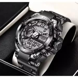 Lige 밀리터리 Tactical 방수 디지털 스포츠 시계 [세금포함] [정품] LED 후방라이트 TAC 손목시계 명품시