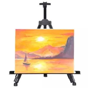 접이식 휴대용 이젤 화판 철제 그림 받침대 거치대 그화판 용이젤 알루미늄 액자 드로잉테이블