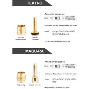 10/20/60pcs 자전거 유압 브레이크 올리브  바브 키트 - BH90/BH59/SRAM/Magura 호스 커넥터와 호환 가능