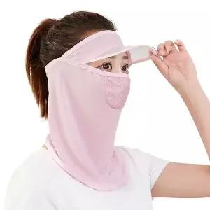 자전거쿨마스크 복면 자전거 여름철 숨구멍 얼굴가리개 핑크