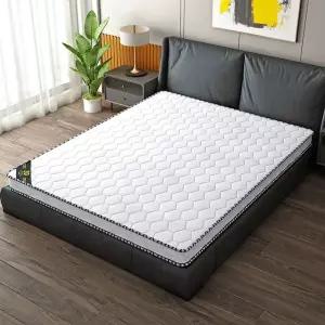 폭좁은 90x190cm 라텍스 매트리스 기숙사 싱글 화이트 6cm 작은 1인용 매트 픽