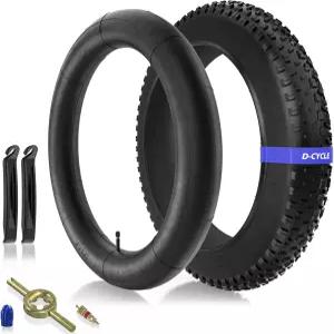 20x4.0 뚱뚱한 자전거 타이어 20인치 산악 및 튜브 세트 내부 레버가 있는 전 지형 고밀도 접이식 교체