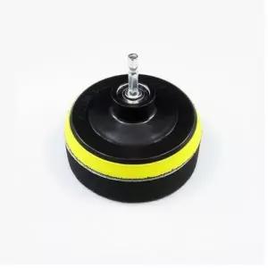 ( )왁싱 광택용 전동드릴연결 청소 브러쉬탭 검정스펀지 휠 타이어세척솔