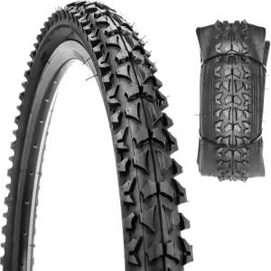 2팩 24인치 / 26인치 x 2.125인치 자전거 타이어 접이식 산악 교체용