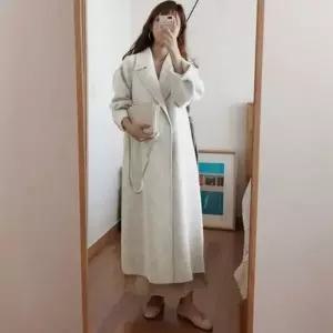 롱 모직 깔끔 여성트위드자켓 코트 겨울 밍크코트 숏코트 더블카라 여성