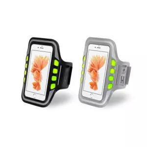 야간 러닝 스마트폰 열쇠 수납 LED 암밴드 기능성 사고방지 헬스장 런닝 야간런닝