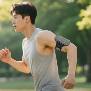 라이딩 조깅 러닝 전용 스마트폰 터치 암밴드 런닝 파우치 필라테스 여행용 산책용