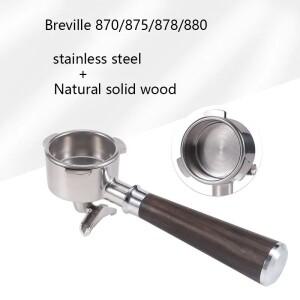 Breville 커피 포타필터 더블 마우스 필터 바스켓 교체 에스프레소 머신 액세서리 54mm 870 875 878/880