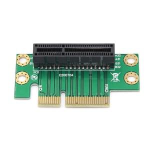 PCI-Express 4X 라이저 카드 90도 왼쪽 각도 어댑터 1U 높이 컴퓨터 서버 PCIe 소켓 PCI-E 강화 보호