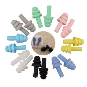 [호환품] 귀 플러그 로프 보호 기능 편안한 실리콘 귀마개 방음 수면 수영 방수 소음 방지